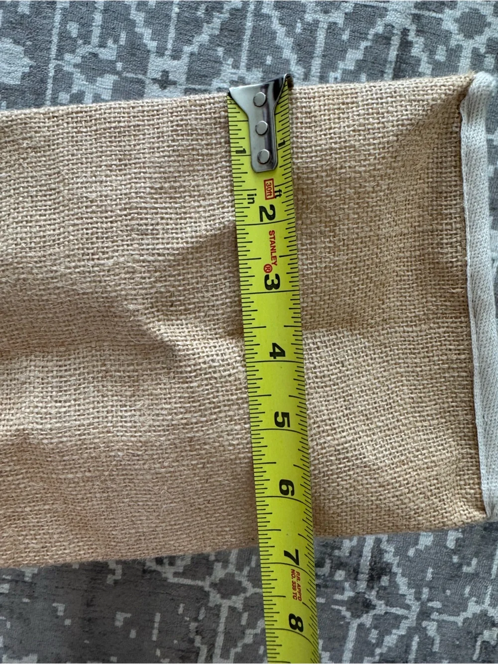 White Claw Canvas Jute Tote Bag Natural/Tan